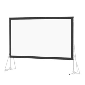 dual vision heavy duty deluxe fast fold complete front and rear projection screen – 6′ x 8′ size: 10′ x 18′