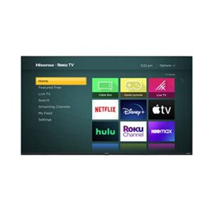 Hisense 50-Inch Class 4K UHD LED Smart TV Motion Rate 120 Gaming Mode Compatible with Alexa & Google Assistant + Free Wall Mount (No Stands) 50R6E4 (Renewed)