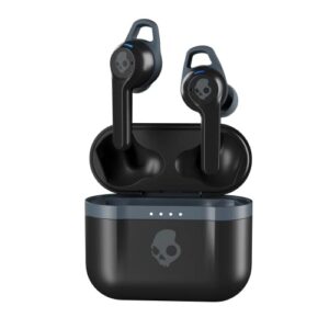 skullcandy indy anc fuel true wireless in-ear earbuds/active noise cancellation/use with iphone & android/bluetooth earbud headphone/wireless charging case & microphone – black