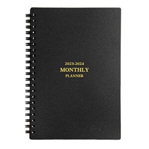 utytrees calendar 2023 planner – january 2023 – june 2024 calendar planner, 7.6″ x 10.2″, a4 2023 calendar planner, 18 month planner, with double-sided storage pocket, premium thick paper, black