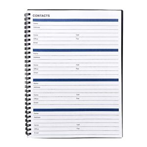 UtyTrees Calendar 2023 Planner - January 2023 - June 2024 Calendar Planner, 7.6" x 10.2", A4 2023 Calendar Planner, 18 Month Planner, with Double-Sided Storage Pocket, Premium Thick Paper, Black