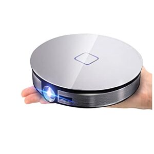 thick portable dlp mini projector 12000mah battery 1280x720p android wifi -compatible support 1080p 4k