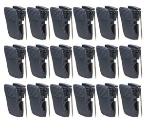 cubicle clips, office clips holds notes, memos, messages, photos – black – 24-pack
