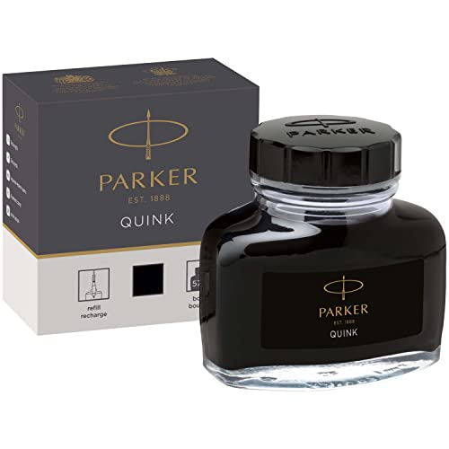 Parker 1950375 Quink Ink Bottle, Black, 57 ml