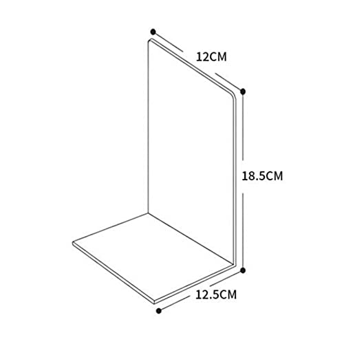 SZYAWsd File Sorters 1Pc Transparent Acrylic Bookend Stand Bookshelf Desktop Decorative Storage Rack