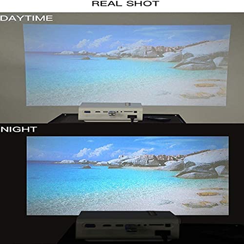 ZLXDP Mini Projector, Portable Projector, Full 1080P Supported, Wireless Screen Mirroring