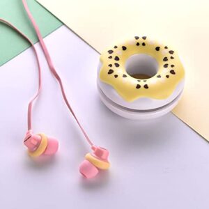 cute earbuds for kids girls, soft in-ear headphones wired with mic and volume control, cute small earbuds for iphone 6/6s, android smartphones, mp5 players