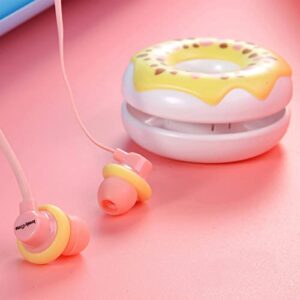 Cute Earbuds for Kids Girls, Soft in-Ear Headphones Wired with Mic and Volume Control, Cute Small Earbuds for iPhone 6/6s, Android Smartphones, MP5 Players