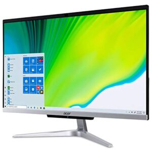 Acer Aspire C24-963-UA91 AIO Desktop, 23.8" Full HD Display, 10th Gen Intel Core i3-1005G1, 8GB DDR4, 512GB NVMe M.2 SSD, 802.11ac Wi-Fi 5, Wireless Keyboard and Mouse, Windows 10 Home