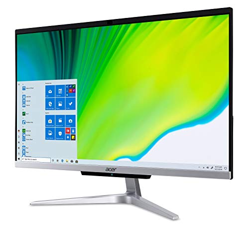 Acer Aspire C24-963-UA91 AIO Desktop, 23.8" Full HD Display, 10th Gen Intel Core i3-1005G1, 8GB DDR4, 512GB NVMe M.2 SSD, 802.11ac Wi-Fi 5, Wireless Keyboard and Mouse, Windows 10 Home