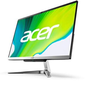 Acer Aspire C24-963-UA91 AIO Desktop, 23.8" Full HD Display, 10th Gen Intel Core i3-1005G1, 8GB DDR4, 512GB NVMe M.2 SSD, 802.11ac Wi-Fi 5, Wireless Keyboard and Mouse, Windows 10 Home