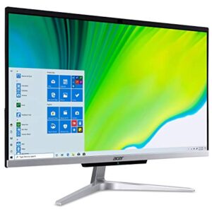 Acer Aspire C24-963-UA91 AIO Desktop, 23.8" Full HD Display, 10th Gen Intel Core i3-1005G1, 8GB DDR4, 512GB NVMe M.2 SSD, 802.11ac Wi-Fi 5, Wireless Keyboard and Mouse, Windows 10 Home