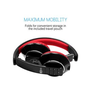 MEE audio Runaway 4.0 Bluetooth Stereo Wireless + Wired Headphones with Microphone (Black/Red)