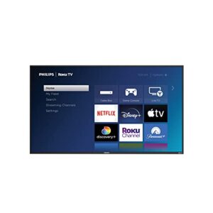 PHILIPS 55-Inch Class 4K 2160p Smart LED TV HDR 60Hz Refresh Rate Works with Siri Hey Google & Airplay + Free Wall Mount (No Stands) 55PFL5756/F7 (Renewed)