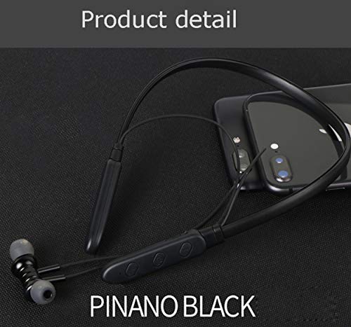 QT S Bluetooth Neckband Headphones, HD Sound V5.0 Wireless Neckband Headset Stereo Noise Cancelling Sweat/Waterproof Sports Earphones for Gym Workout Travel Business Earbuds Music & Playtime 10 Hours
