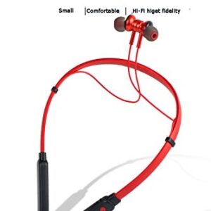 QT S Bluetooth Neckband Headphones, HD Sound V5.0 Wireless Neckband Headset Stereo Noise Cancelling Sweat/Waterproof Sports Earphones for Gym Workout Travel Business Earbuds Music & Playtime 10 Hours