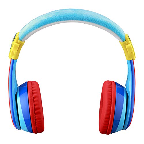 eKids Blues Clues Kids Bluetooth Headphones, Wireless Headphones with Microphone Includes Aux Cord, Volume Reduced Kids Foldable Headphones for School, Home, or Travel