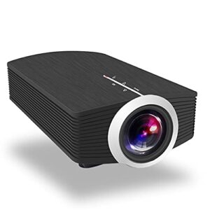 fzzdp yg500/yg510 mini projector support 1080p 1800lumen portable lcd led projector home cinema usb beamer bass speaker ( size : yg500 )