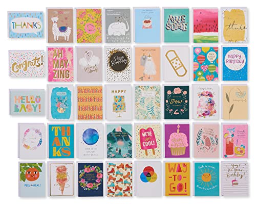 American Greetings All-Occasion Cards Assortment, Birthday, Thank You, Thinking of You, Congratulations & More (40-Count)