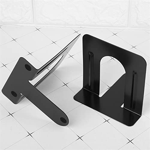 SZYAWsd File Sorters Simple Style Metal Bookends Iron Support Holder Nonskid Desk Stands for Books