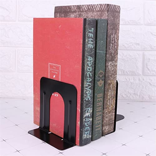 SZYAWsd File Sorters Simple Style Metal Bookends Iron Support Holder Nonskid Desk Stands for Books