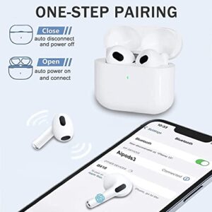 Wireless Earbuds, 30H Playtime AirProBluetooth Headphones with Wireless Charging Box, IPX7 Waterproof in-Ear Ear Buds, Clear Calls Built-in Microphone Stereo Touch Earphones, for iPhone Huawei Samsung
