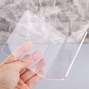 SZYAWsd File Sorters 2Pcs L-Shaped Clear Acrylic Bookends Desk Organizer Desktop Shelf Book Holder School Stationery Office Accessories Decoration