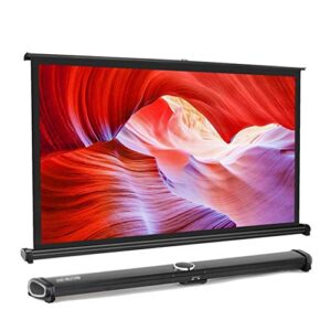 fzzdp 40 inch 16:9 mini table projector screen matt white portable tabletop projection screen for led/lcd/dlp projectors