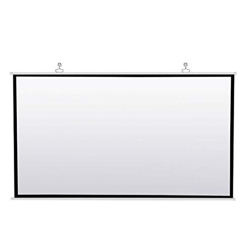 LIRUXUN Projector Screen for Home Theater White Foldable Anti-Crease Lights Weight and Portable (Size : 60 inch)