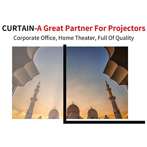 LIRUXUN Projector Screen for Home Theater White Foldable Anti-Crease Lights Weight and Portable (Size : 60 inch)