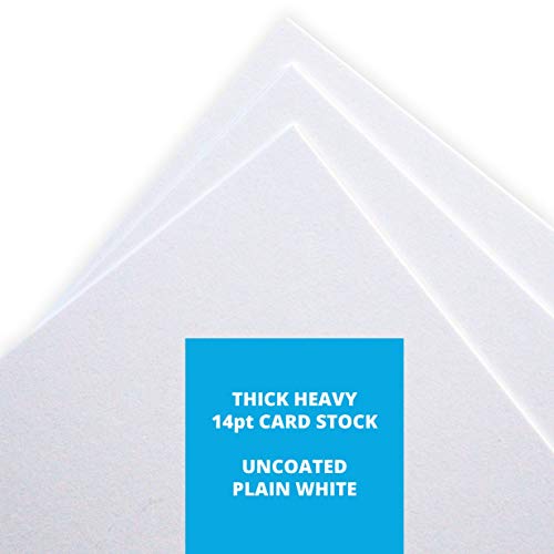 Home Advantage Set of 50 Blank Plain White 5x7 Index Cards, Postcards