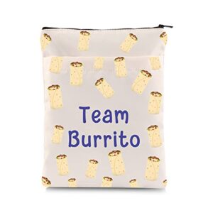 zuo bao burrito lover book pough funny trendy foodie gifts team burrito book sleeve mexican burrito gift for burrito lovers（team burrito）