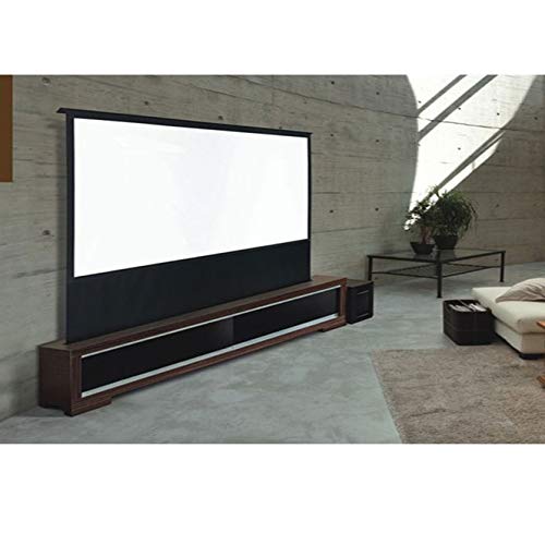 LIRUXUN 92 inch 16:9 Floor Rising Electric Anti Light Motorized Projection Screen for Short Throw Projector