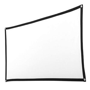 PBKINKM 100inch 60inch Portable Projection Screen 16:9 Thin Transparent Polyester Cloth Projection Screen for Home Outdoor Theater (Size : 100 inch)