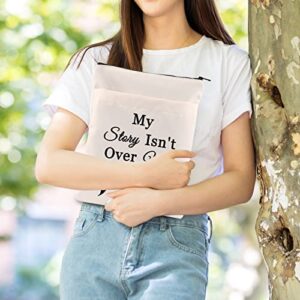 Zuo Bao Semicolon Book Pouch Semicolon Gift My Story Isn't Over Yet Suicide Awareness Book Sleeve Inspirational Gift Keep Going Gift（My Story Isn't Over Yet）