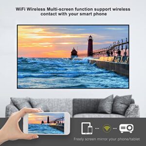 ZSEDP Ga828 Full Projector Native 1920x 1080p Projetor Android 9.0 Smart Phone Video Beamer Led 3D Home Theater Cinema ( Color : Multiscreen Version )