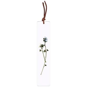 bhvxw dried flower bookmark leaf vein resin flower specimen bookmark natural flower reading mark book markers school supplies (color : e)