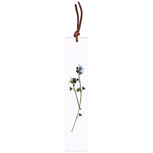 BHVXW Dried Flower Bookmark Leaf Vein Resin Flower Specimen Bookmark Natural Flower Reading Mark Book Markers School Supplies (Color : E)