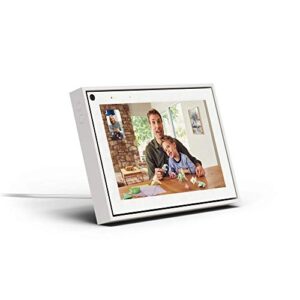 facebook portal mini – smart video calling 8” touch screen display with alexa – white