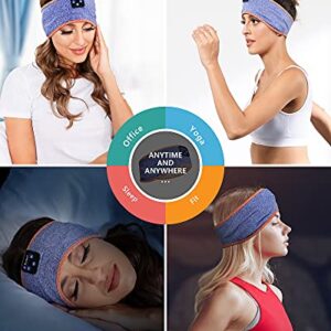 Lavince Sleeping Headphones Bluetooth Headband, Soft Sleep Headphones Comfortable Sleep Headband,Long Time Play Sleep Earbuds with Built in Speakers Perfect for Sleep,Workout,Running,Yoga,Travel