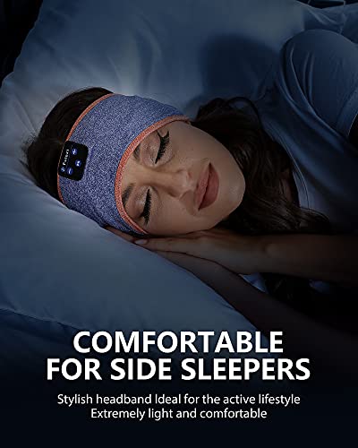 Lavince Sleeping Headphones Bluetooth Headband, Soft Sleep Headphones Comfortable Sleep Headband,Long Time Play Sleep Earbuds with Built in Speakers Perfect for Sleep,Workout,Running,Yoga,Travel