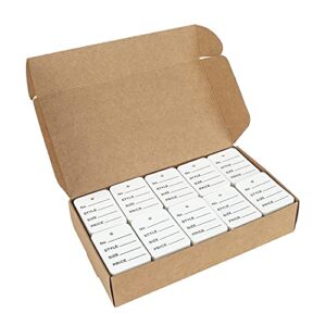 1000 PCS Price Tags, Clothes Size Tags Coupon Tags Making Tag Store Tags Clothing Tags, 1.94" X 1.38" with Exquisite Box Package (White)