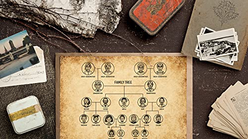 Stationery Paper, 100 Sheets, Aged Look Vintage Antique Old Fashion Parchment Paper, Letter Size 8.5 x 11 inch, Double Sided Printing Paper, by Better Office Products, 6 Designs, 100 Pack