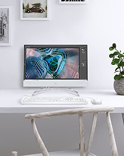 HP 22 All-in-One PC, AMD Athlon Gold 3150U Processor, 4 GB RAM, 256 GB SSD, Full HD IPS 21.5-inch Anti-glare Display, Windows 10 Home, USB Mouse and Keyboard (22-df0022, 2020)