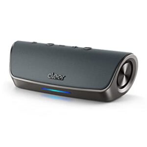 Cleer Audio Stage Smart Bluetooth Speaker - IPX7 Waterproof, Built-in Alexa, Stereo Pairing Capabilities, with Digital Amplifier, Dual 48mm Drivers, and Passive Radiators for Powerful Music and Sound