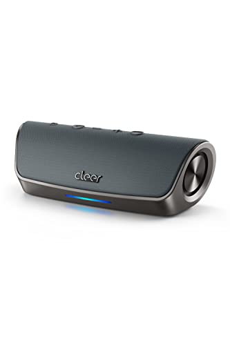 Cleer Audio Stage Smart Bluetooth Speaker - IPX7 Waterproof, Built-in Alexa, Stereo Pairing Capabilities, with Digital Amplifier, Dual 48mm Drivers, and Passive Radiators for Powerful Music and Sound