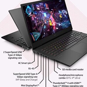 HP OMEN 17-inch Laptop, Intel Core i7-12700H, NVIDIA GeForce RTX 3060, 16 GB RAM, 512 GB SSD, Windows 11 Home (17-ck1010nr, Shadow Black Aluminum)
