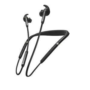 jabra elite 65e alexa enabled wireless stereo neckband with in-ear noise cancellation – titanium black