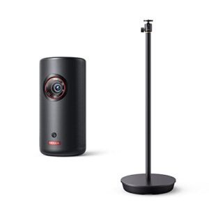 nebula anker capsule 3 laser 1080p with anker nebula projector lightweight and adjustable 3-ft floor stand