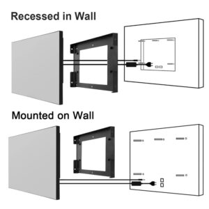 Soulaca 32 inches Smart Mirror Bathroom LED TV Waterproof Vanishing Television IP65 4K ATSC Built-in WiFi Alexa webOS Wall Mounted 2023 Model